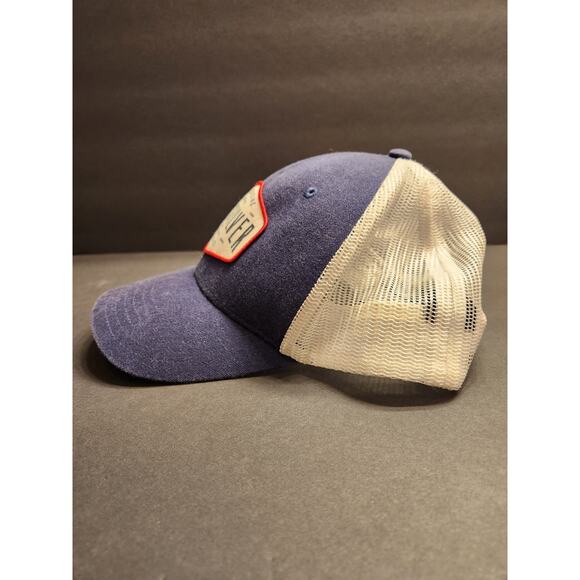 QUICKSILVER Original Red White Blue Mesh Snapback Cap Hat Surfing Surfboard LOGO - Picture 3 of 10